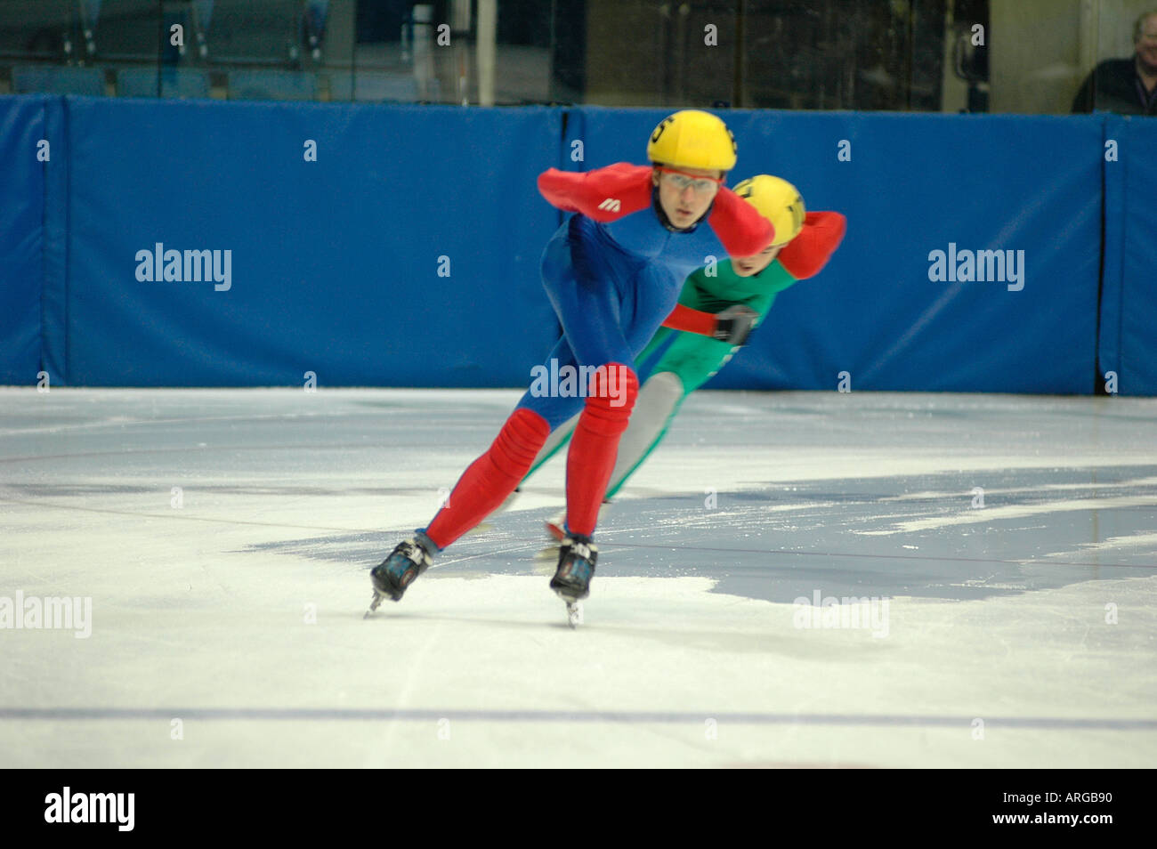SPEED SKATING AT THE NOTTINGHAM ICE ARENA OPEN COMPETION INCLUDING SOME