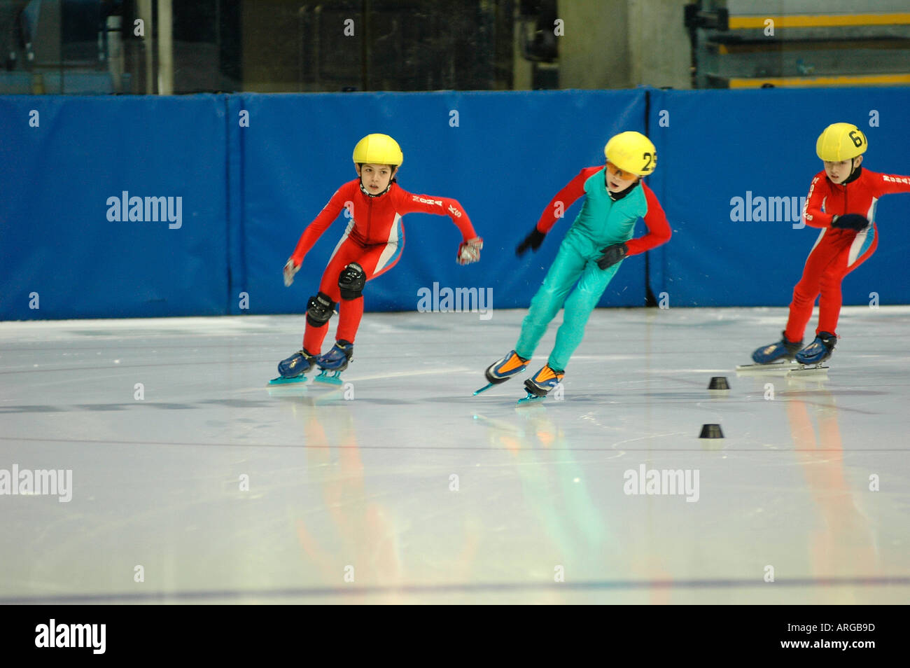 SPEED SKATING AT THE NOTTINGHAM ICE ARENA OPEN COMPETION INCLUDING SOME