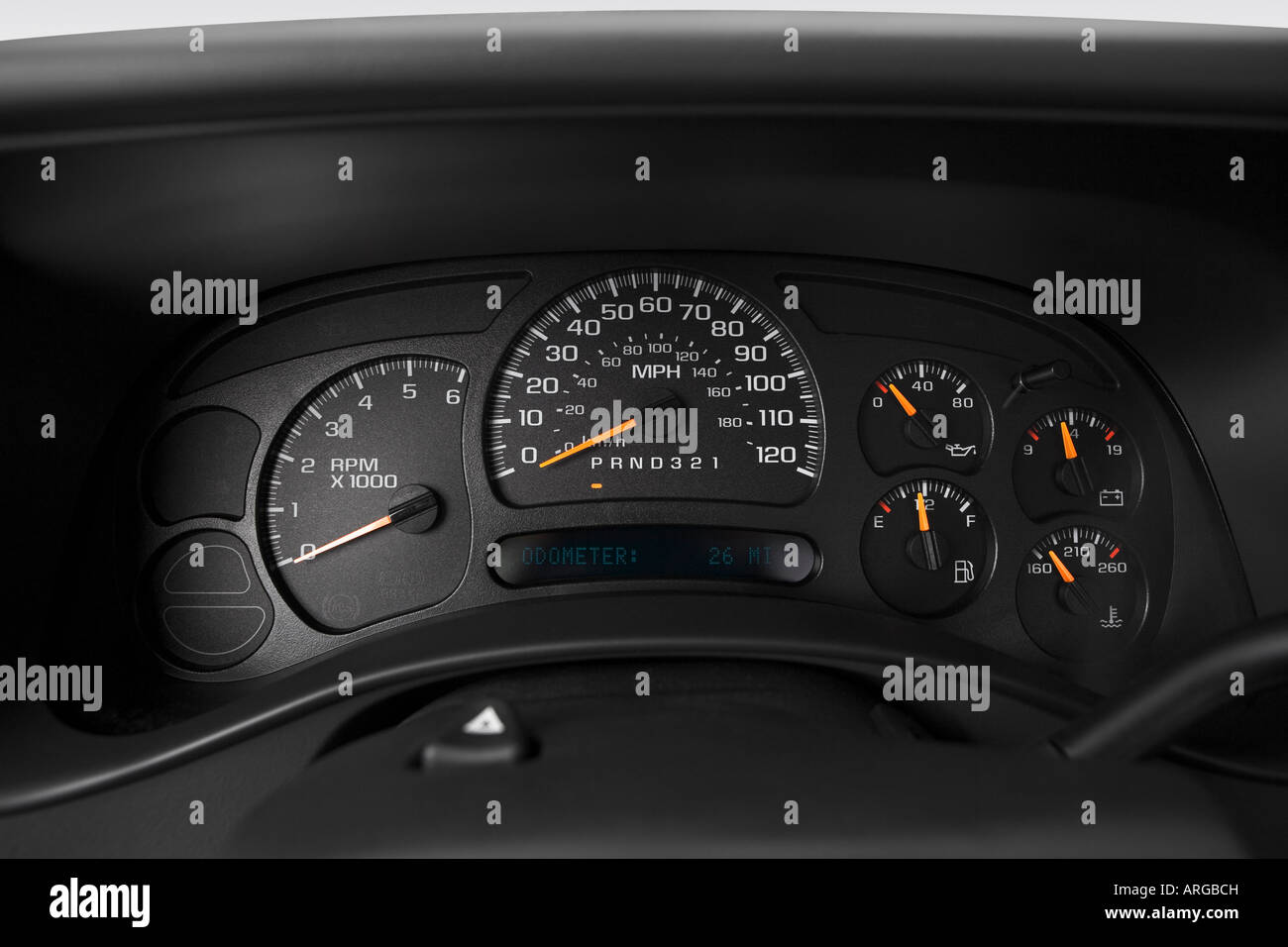 2007 Chevrolet Silverado Classic 1500 LT in White Speedometer