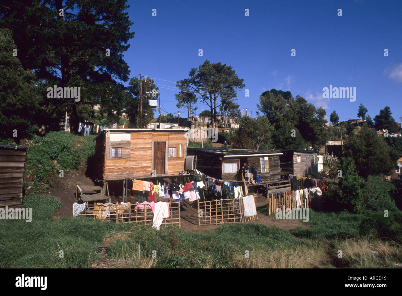 Poverty Sticken Shanty Town Near Durban in South Africa Stock Photo - Alamy