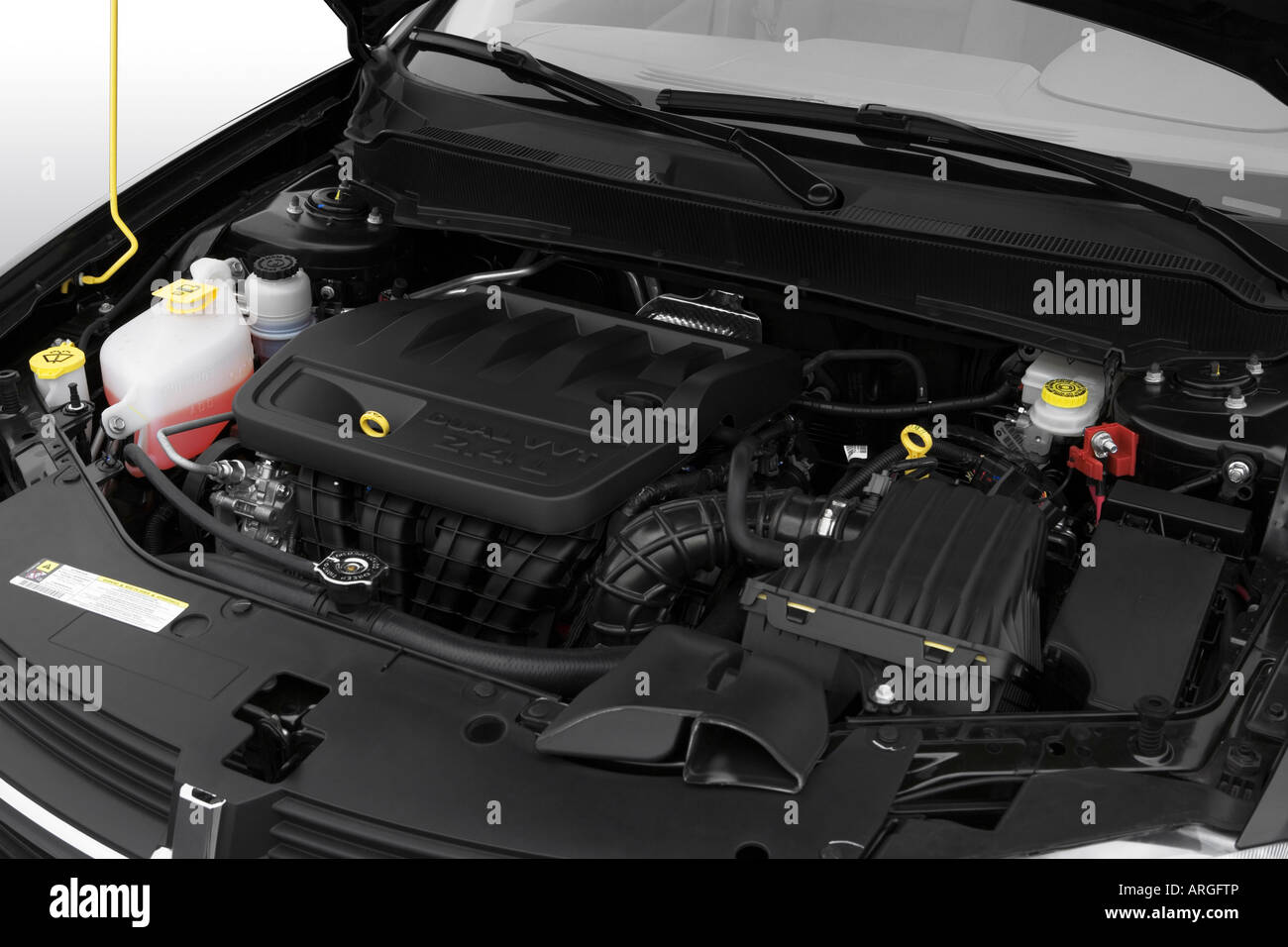 2008 Dodge Avenger SXT in Black - Engine Stock Photo - Alamy