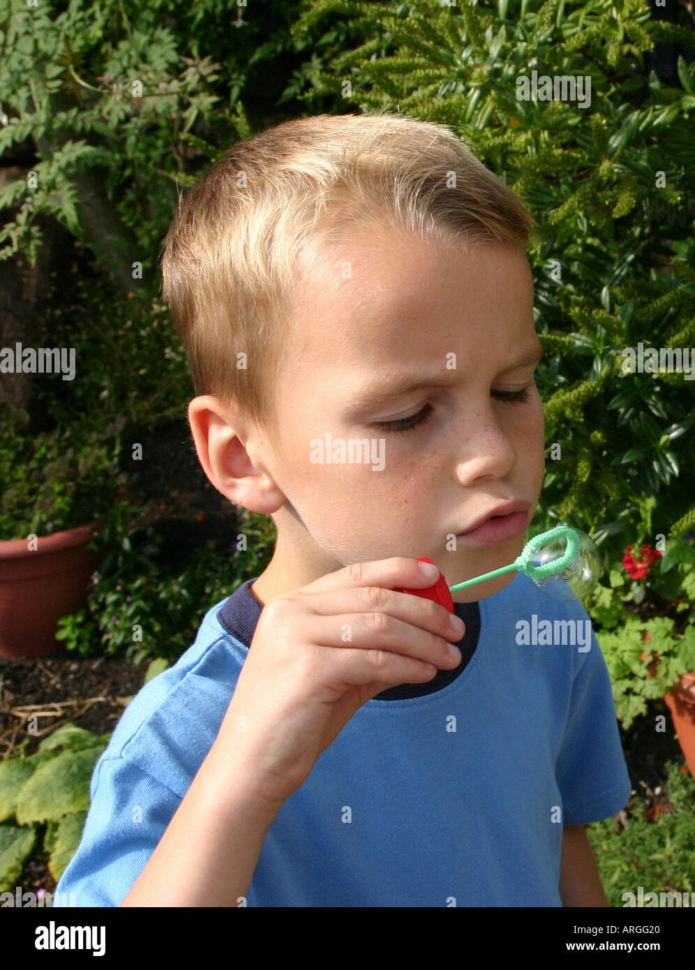Blue Stitches Boy Bubble
