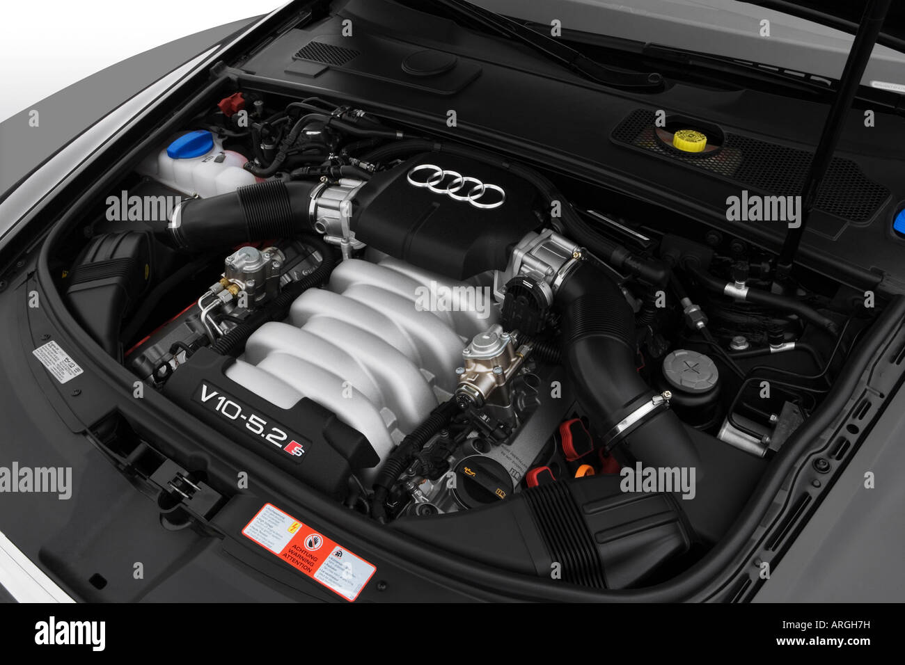 2007 Audi S6 in Black - Engine Stock Photo - Alamy