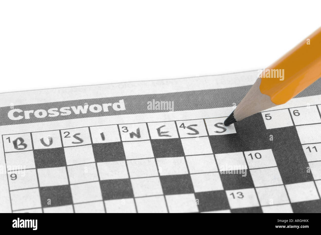 Crossword Clue High Resolution Stock Photography And Images Alamy