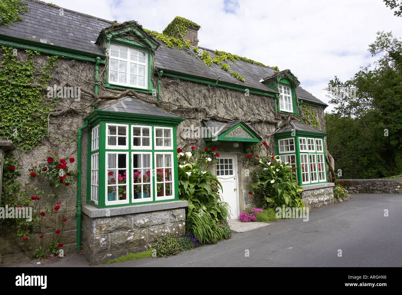 Stone village house Cong County Mayo Republic of Ireland Stock Photo