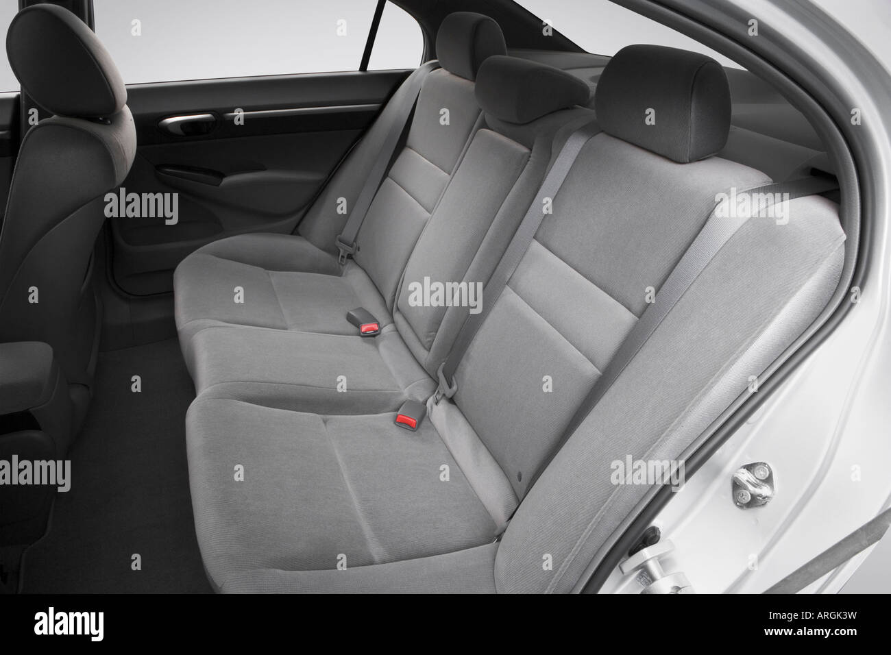 2007 Honda Civic Ex In Silver Rear Seats Stock Photo