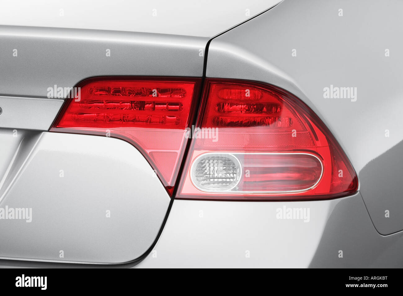 2007 Honda Civic EX in Silver - Tail light Stock Photo - Alamy