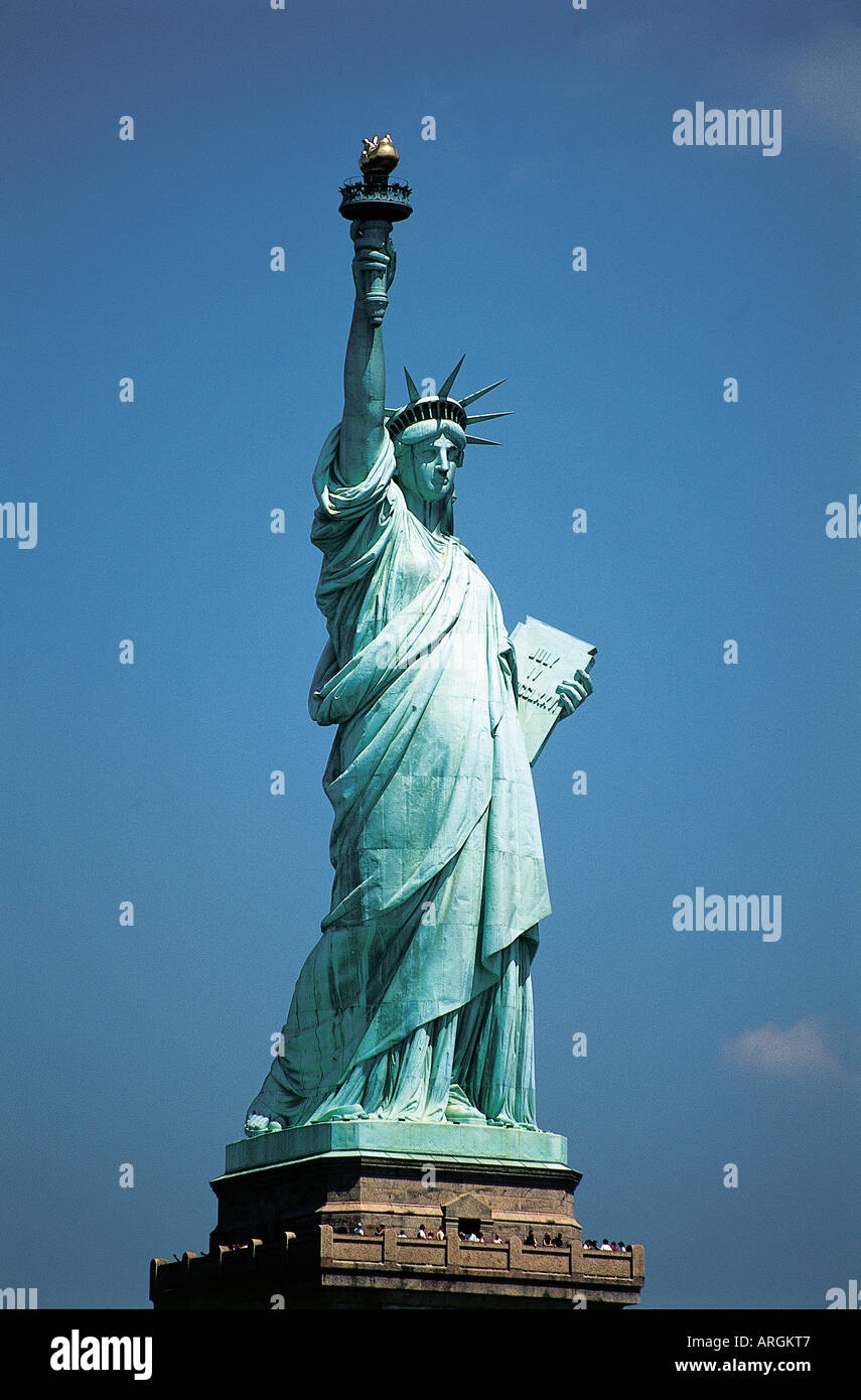 The Statue of Liberty created by sculptor Frederic Auguste Bartholdi