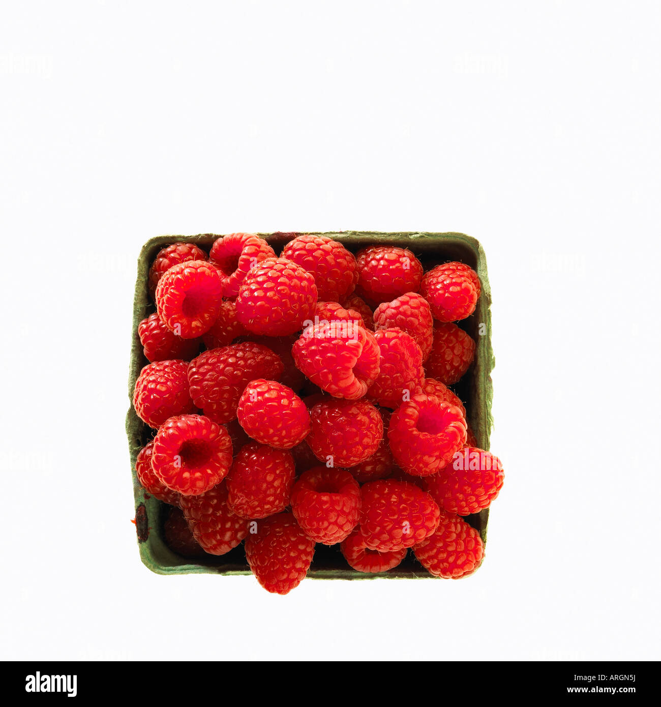 Container of Raspberries Stock Photo Alamy