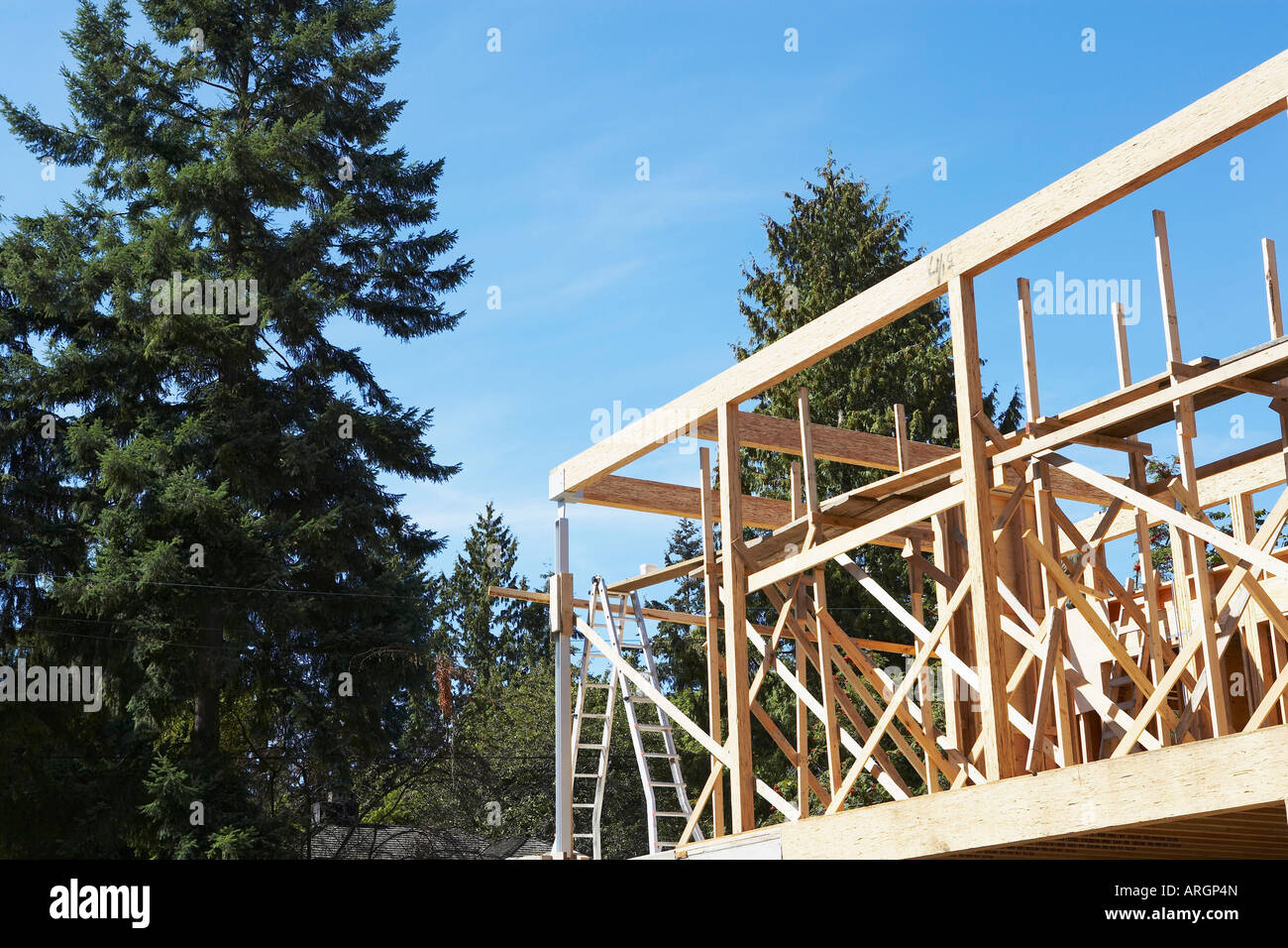 Exterior of Building Frame Stock Photo