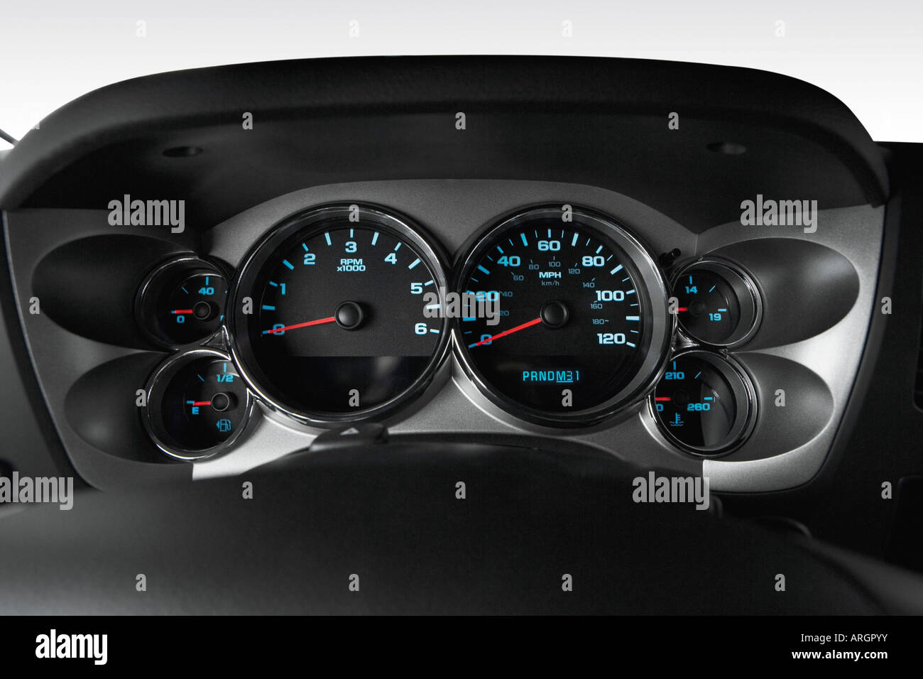 2007 Chevrolet Silverado 2500 LT in Blue - Speedometer/tachometer Stock ...
