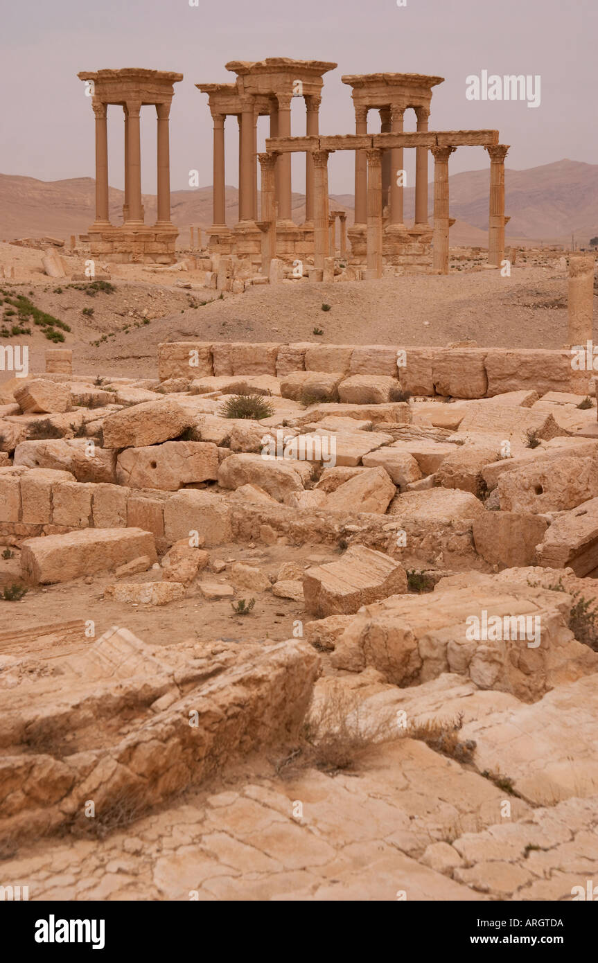 Palmyra Syria Ruins of Roman city Stock Photo Alamy