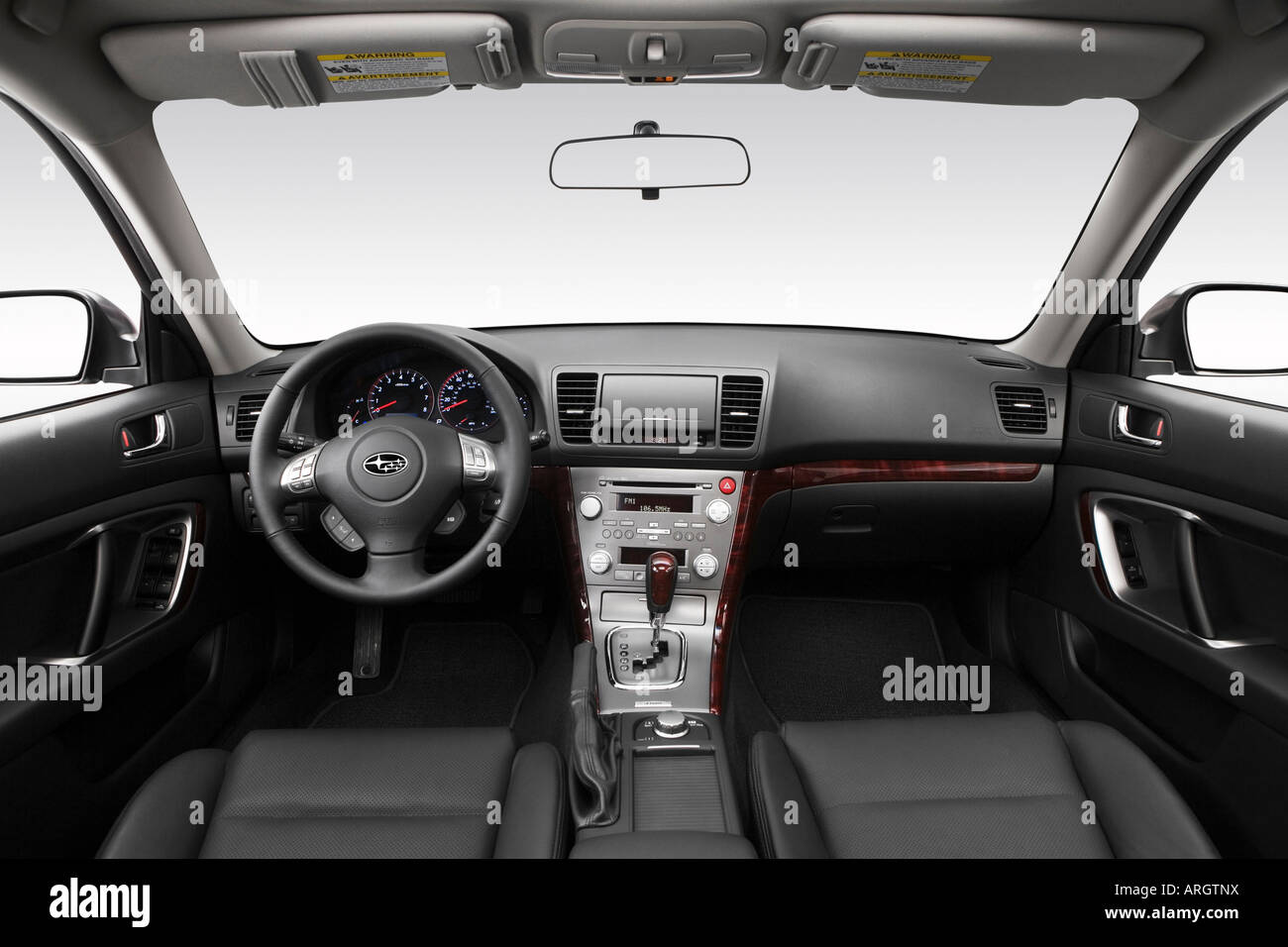 2008 Subaru Outback 2.5 XT Limited in Silver Dashboard, center console, gear shifter view