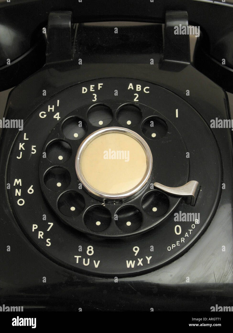 Rotary Telephone Dial Stock Photo