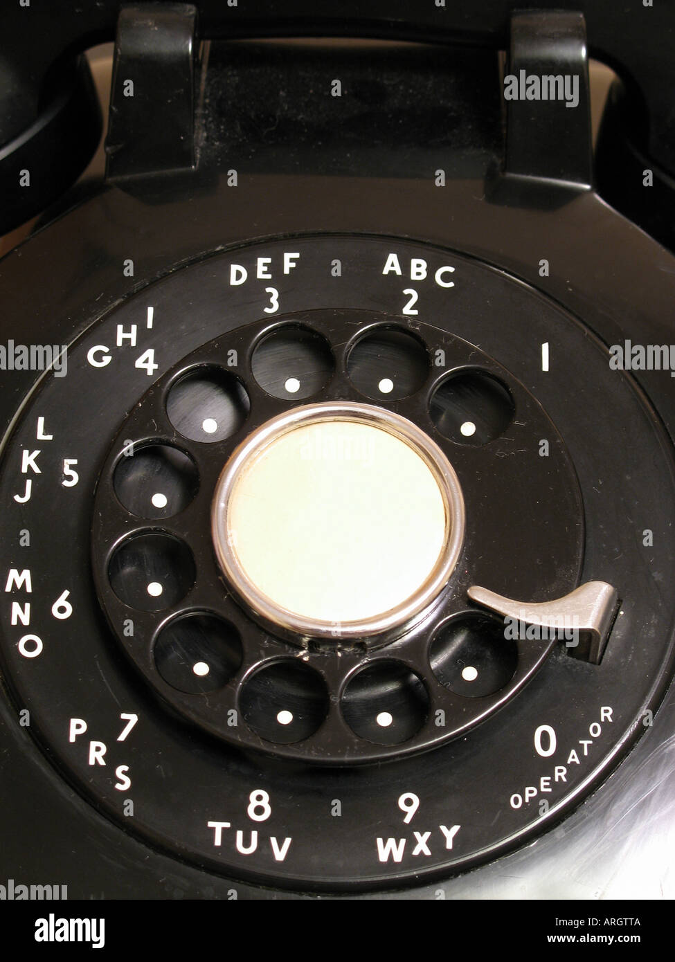 Rotary Telephone Dial Stock Photo