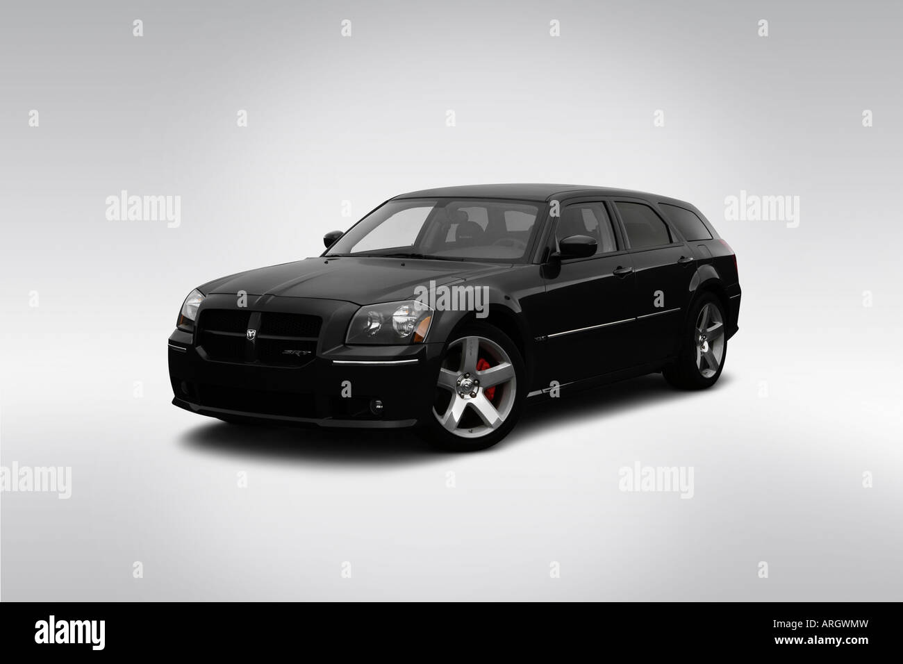 2007 Dodge Magnum SRT8 in Blue - Front angle view Stock Photo