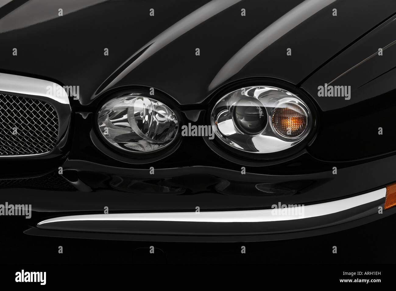 2007 jaguar x type in black hi res stock photography and images