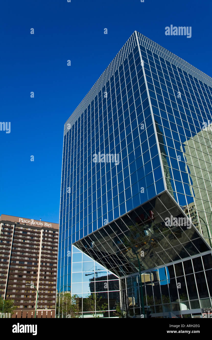 Low angle view of a commercial buildings, 330 St. Mary Avenue, Winnipeg