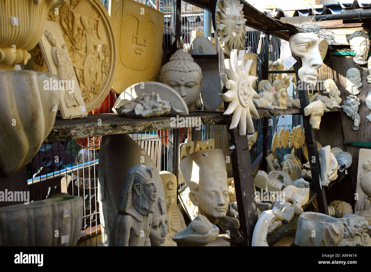 Pottery on display in shop East End London Stock Photo - Alamy