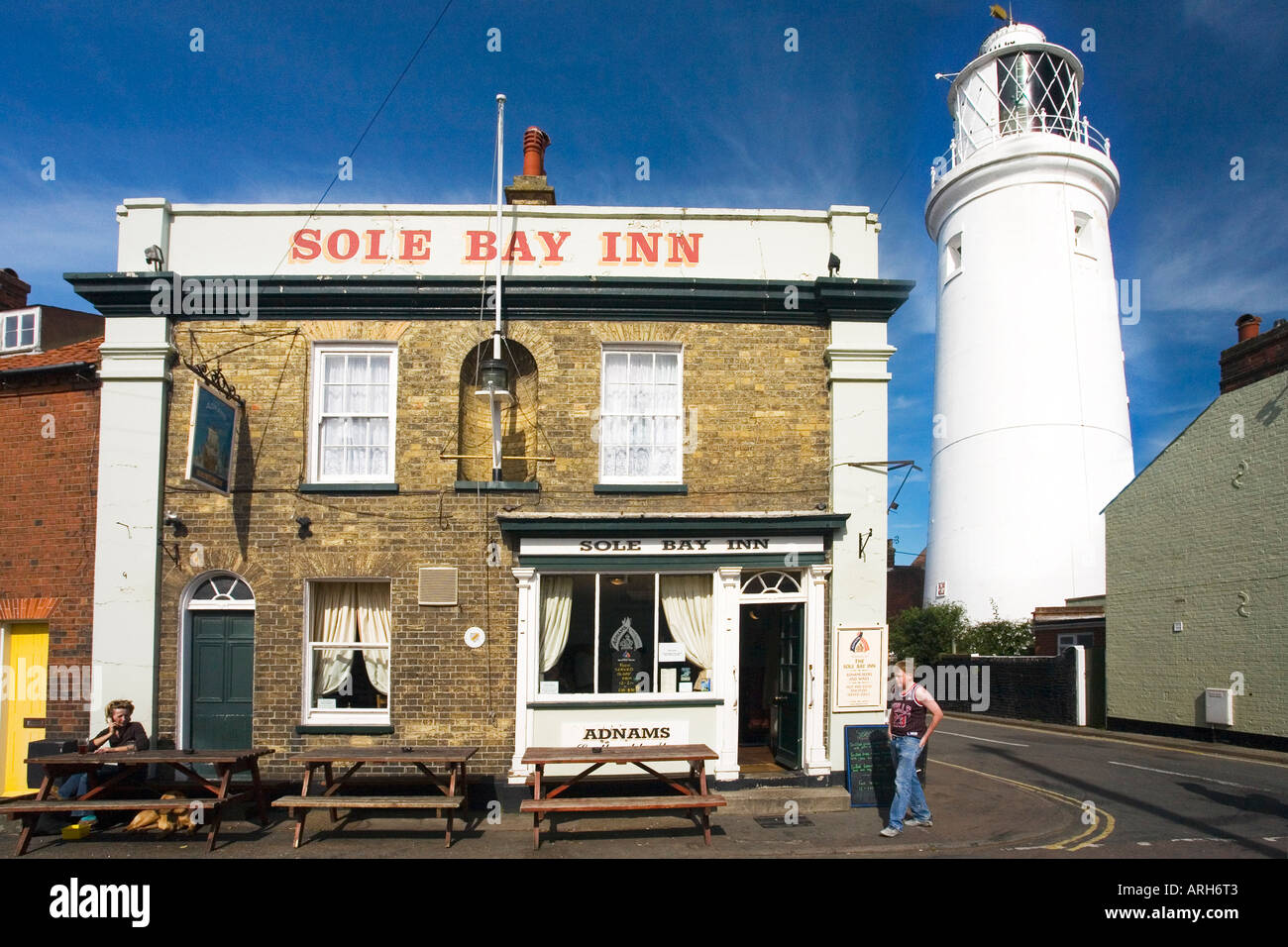 Lighthouse sole bay inn pub southwold hires stock photography and