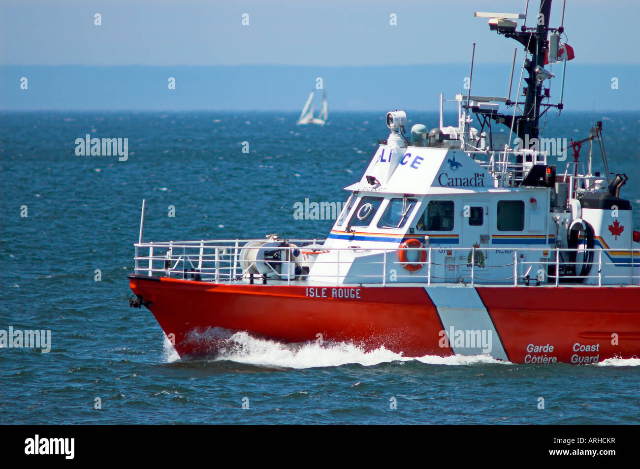 Canadian Coast Guard boat Isle Rouge Stock Photo