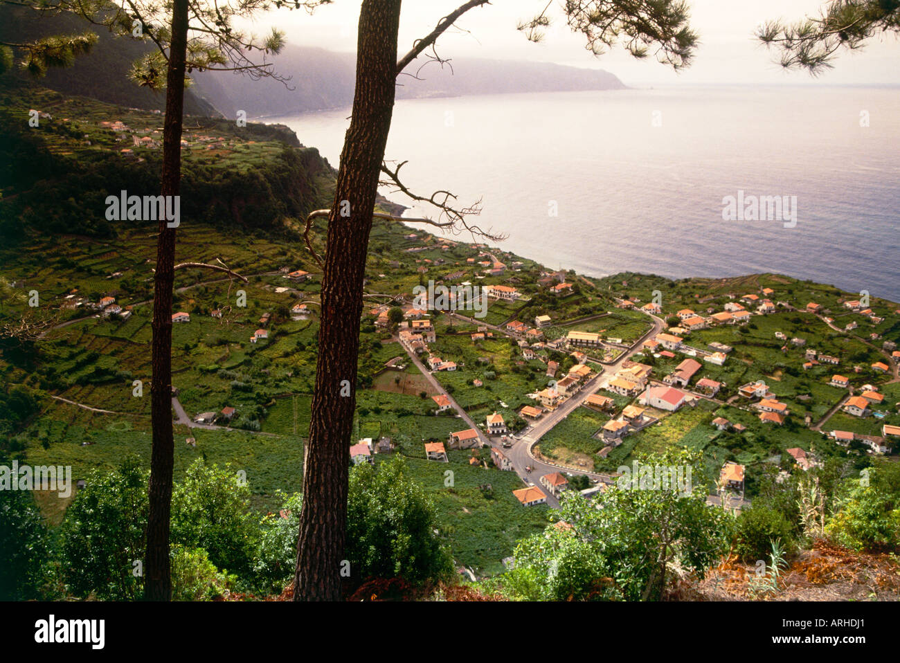 Viewed from above the predominantly terracotta coloured rooftops of the ...