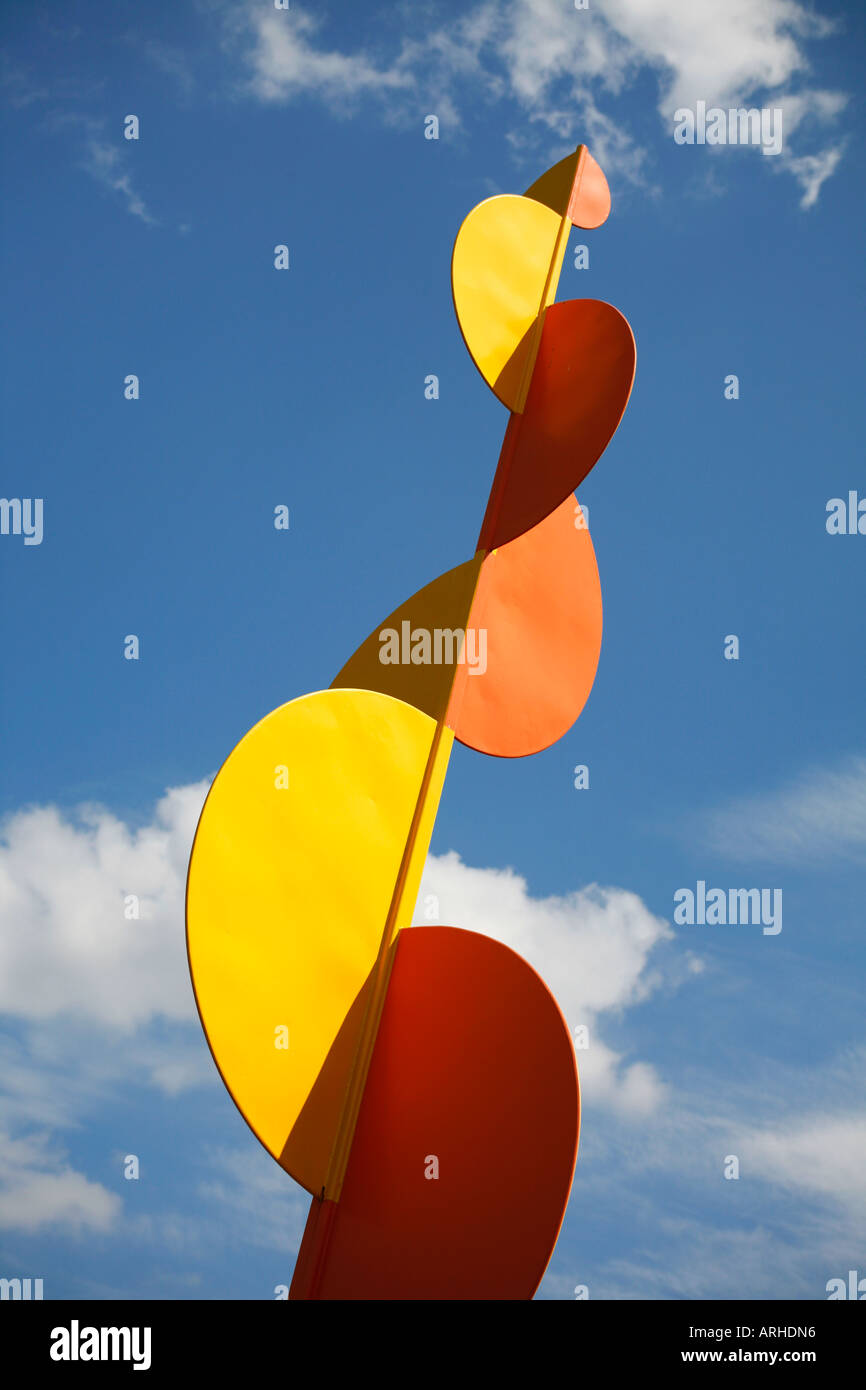 The Four Elements sculpture by Alexander Calder outside the Modern Museum Stockholm Sweden Scandinavia Stock Photo