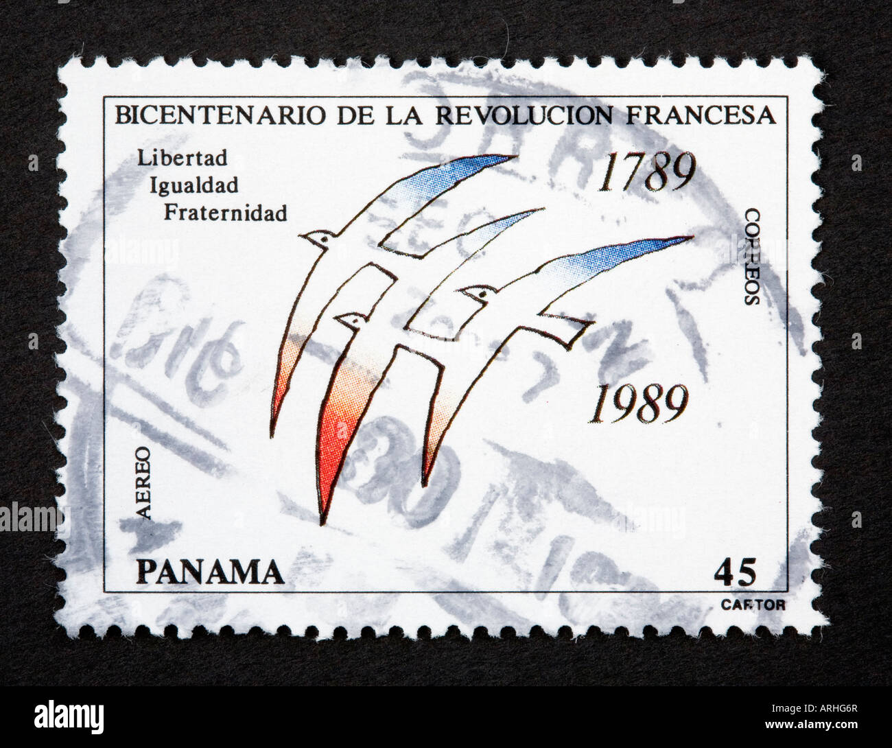 Panama postage stamp Stock Photo