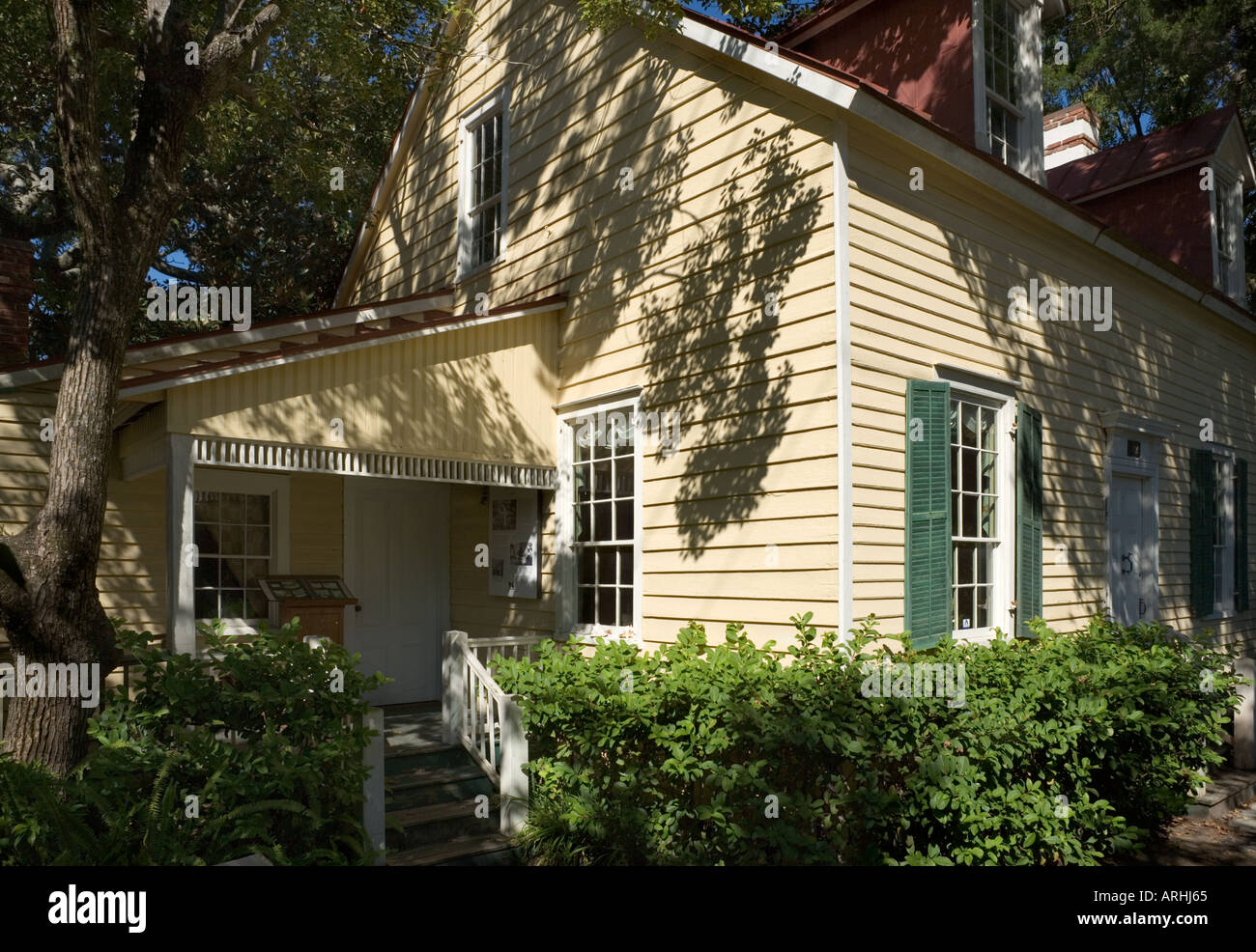 The Dow House, Historic Homes Site, Old St Augustine Village, St Augustine, Florida, USA Stock Photo