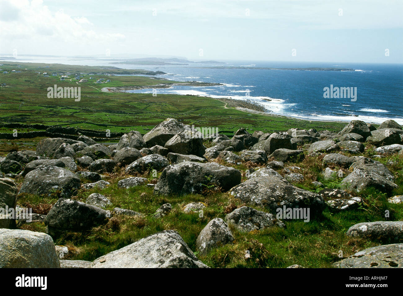 A view to the Bloody Foreland from the R257 Stock Photo