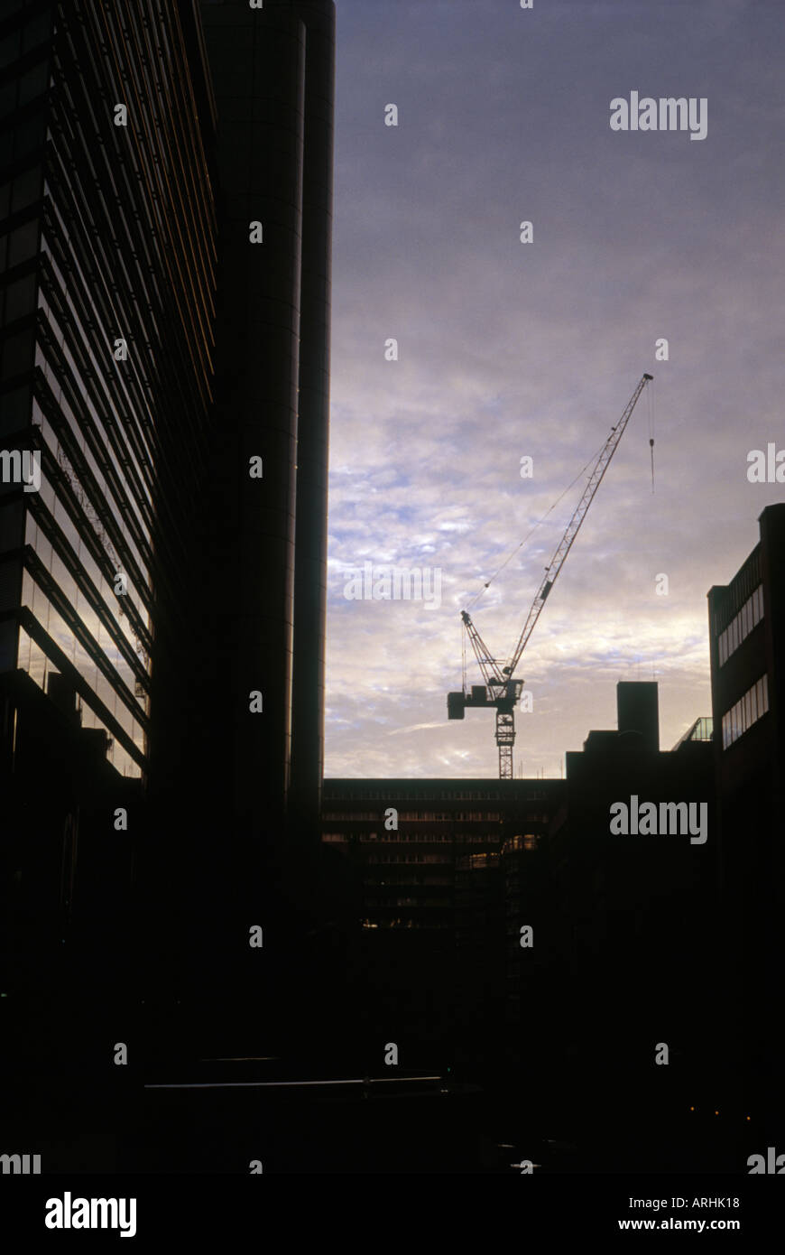 Leeds cranes and regeneration High rise waterfront development West Yorkshire Stock Photo Alamy