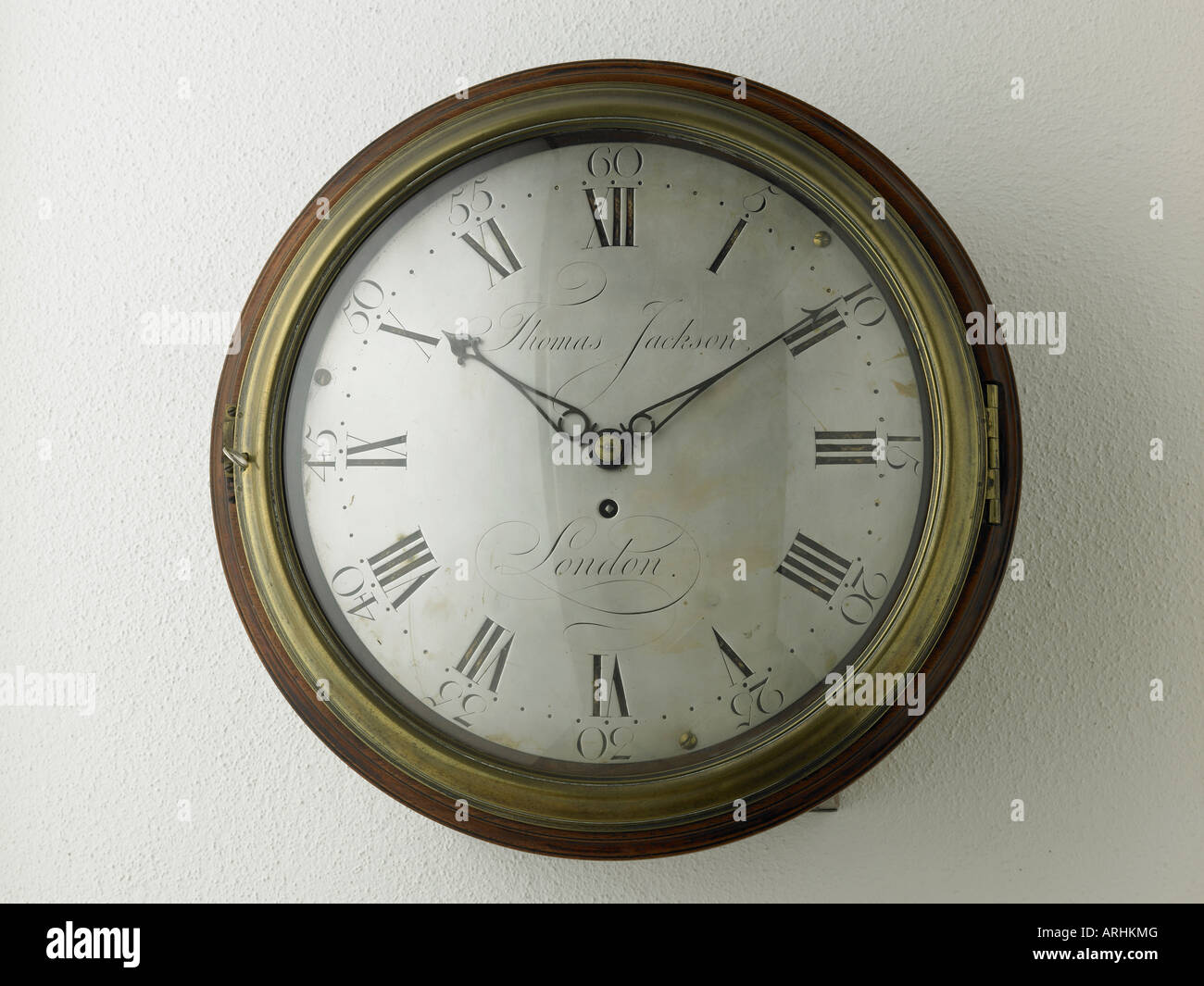 Brass faced verge dial clock hires stock photography and images Alamy
