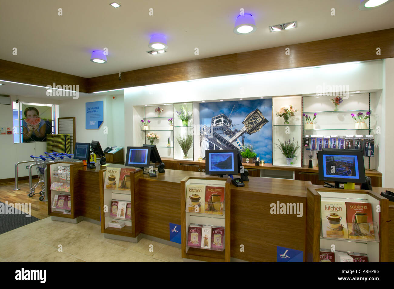 Lakeland Limited retail store Peterborough till area of store Stock