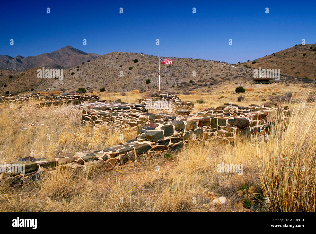 Ruins of Fort Bowie built at Apache Pass in 1862, Bowie, Arizona, USA