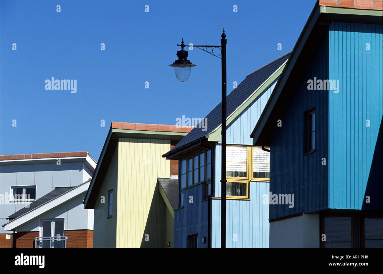 Newly built houses on the new Ravenswood estate in Ipswich, Suffolk, UK