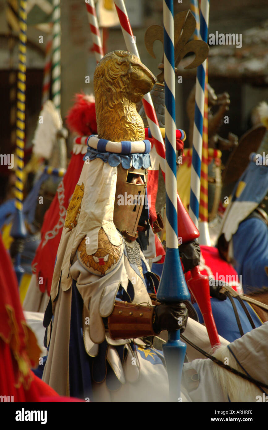 Arezzo Tuscany Giostra Saraceno Saracen Joust Stock Photo