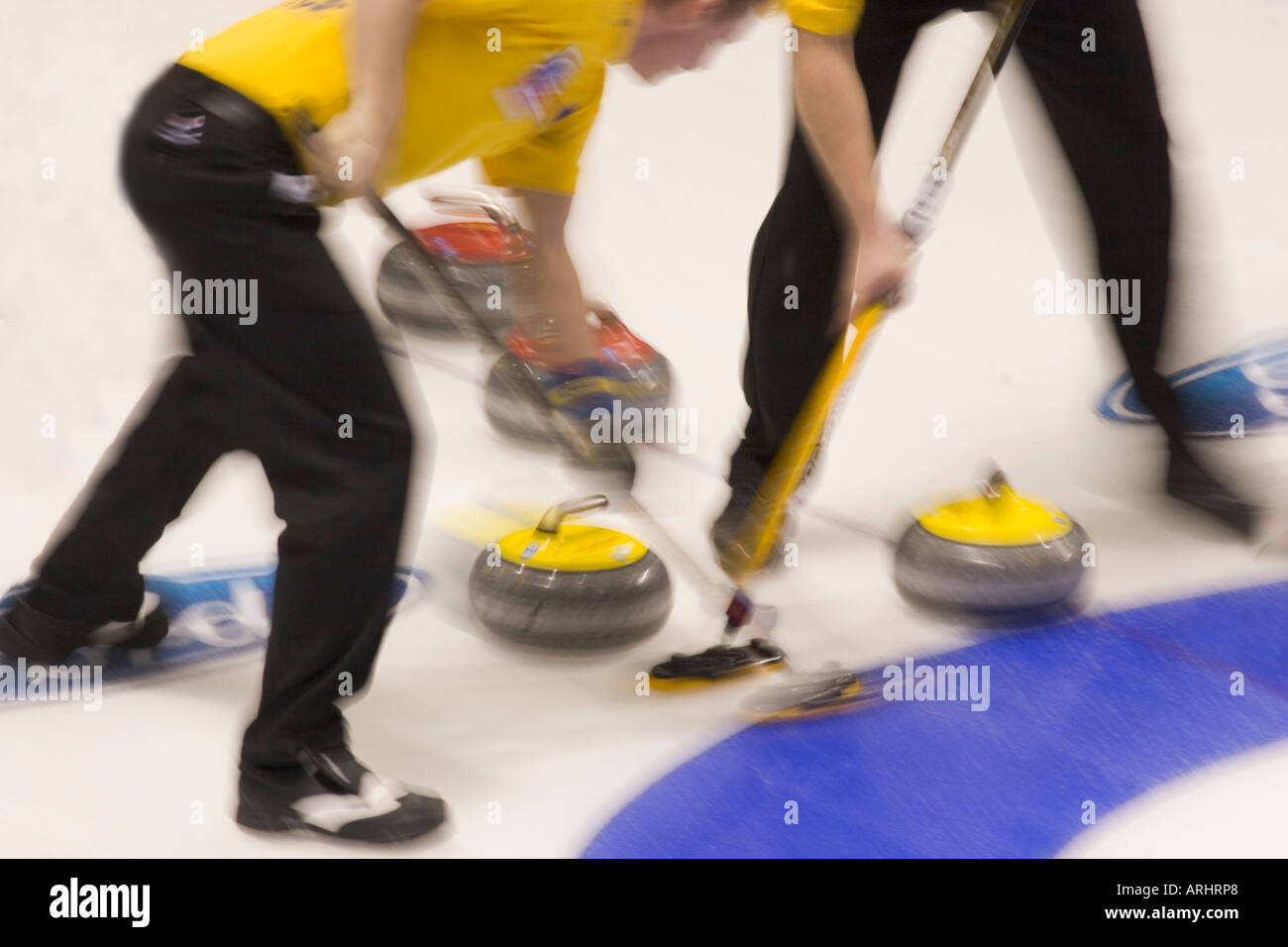 Mens competitive curling,Victoria, British Columbia Stock Photo Alamy