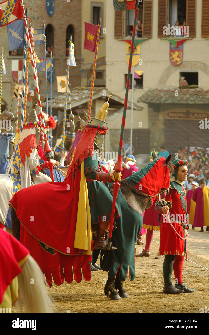 Arezzo Tuscany Giostra Saraceno Saracen Joust Stock Photo Alamy