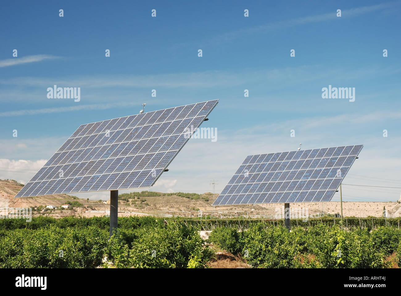 Solar panels in Spain Stock Photo Alamy