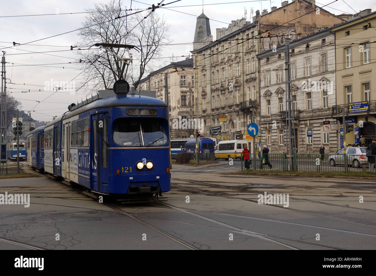 Tram car Krakow Stock Photo