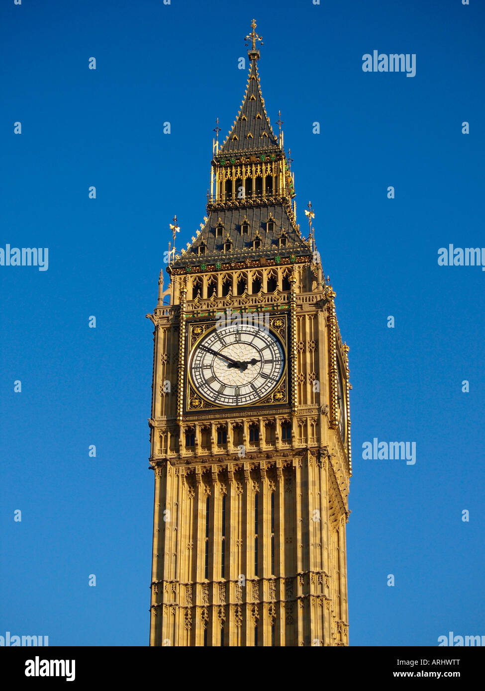 The Palace of Westminster Big Ben London England UK Stock Photo
