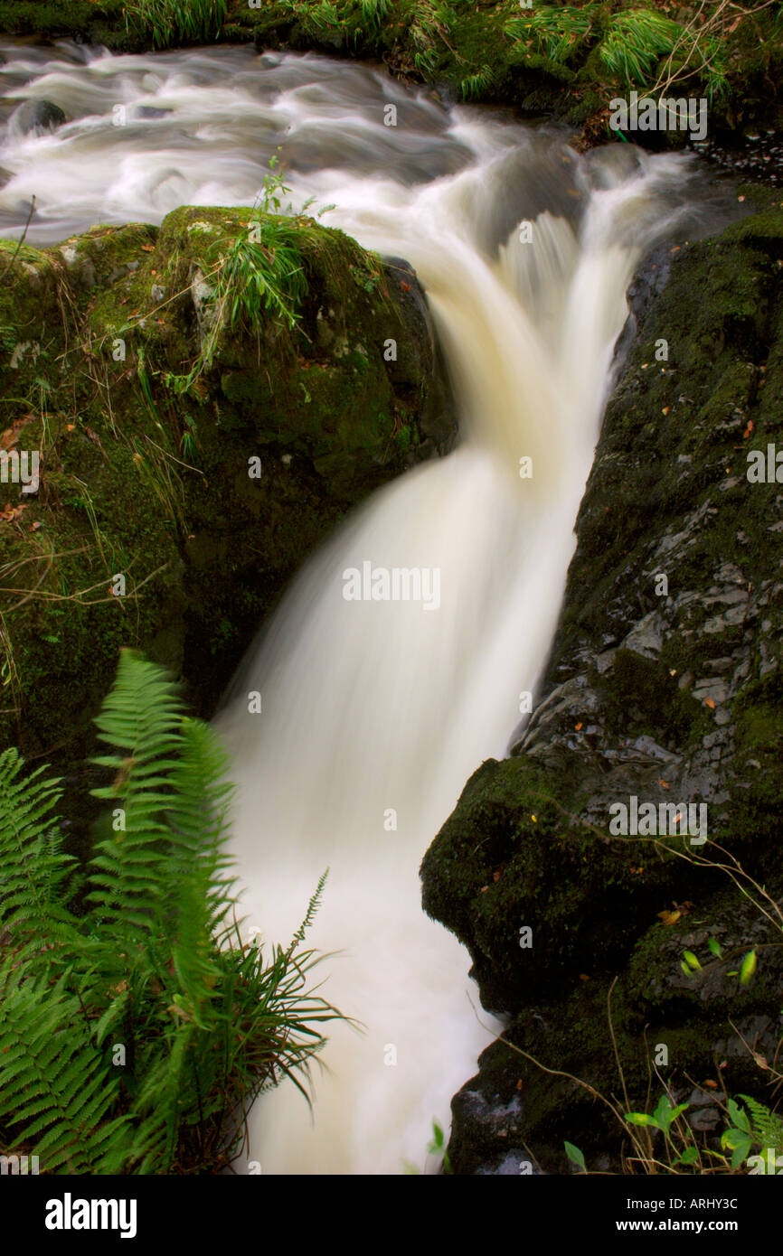 Waterfall Lake District UK Stock Photo