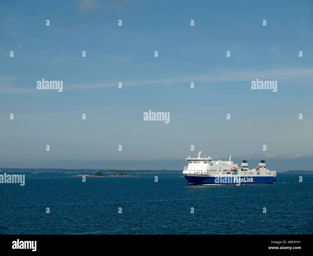 ferry of the shipping company Finnlink on Baltic Sea on the way from
