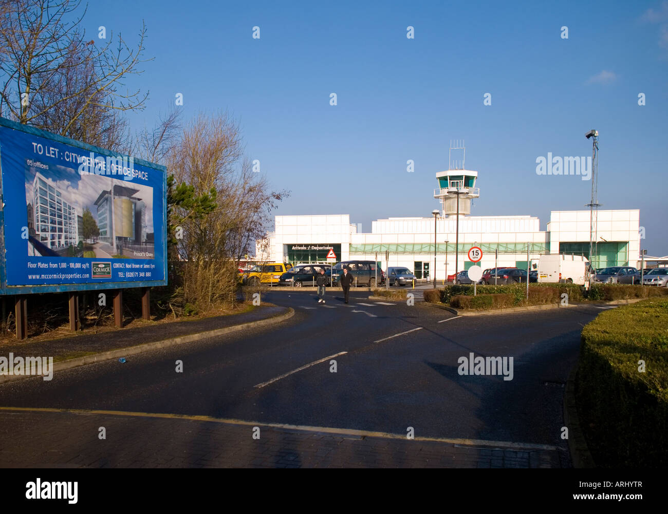 Egae City of Derry Airport Eglinton Northern Ireland Entrance to airport ...
