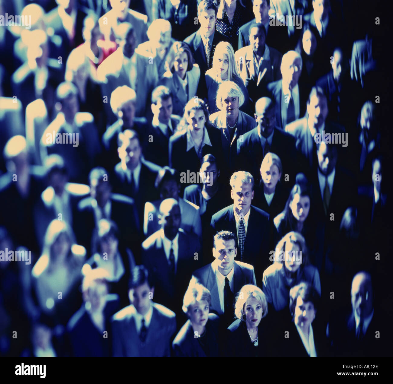 Crowd blur suits hi-res stock photography and images - Alamy