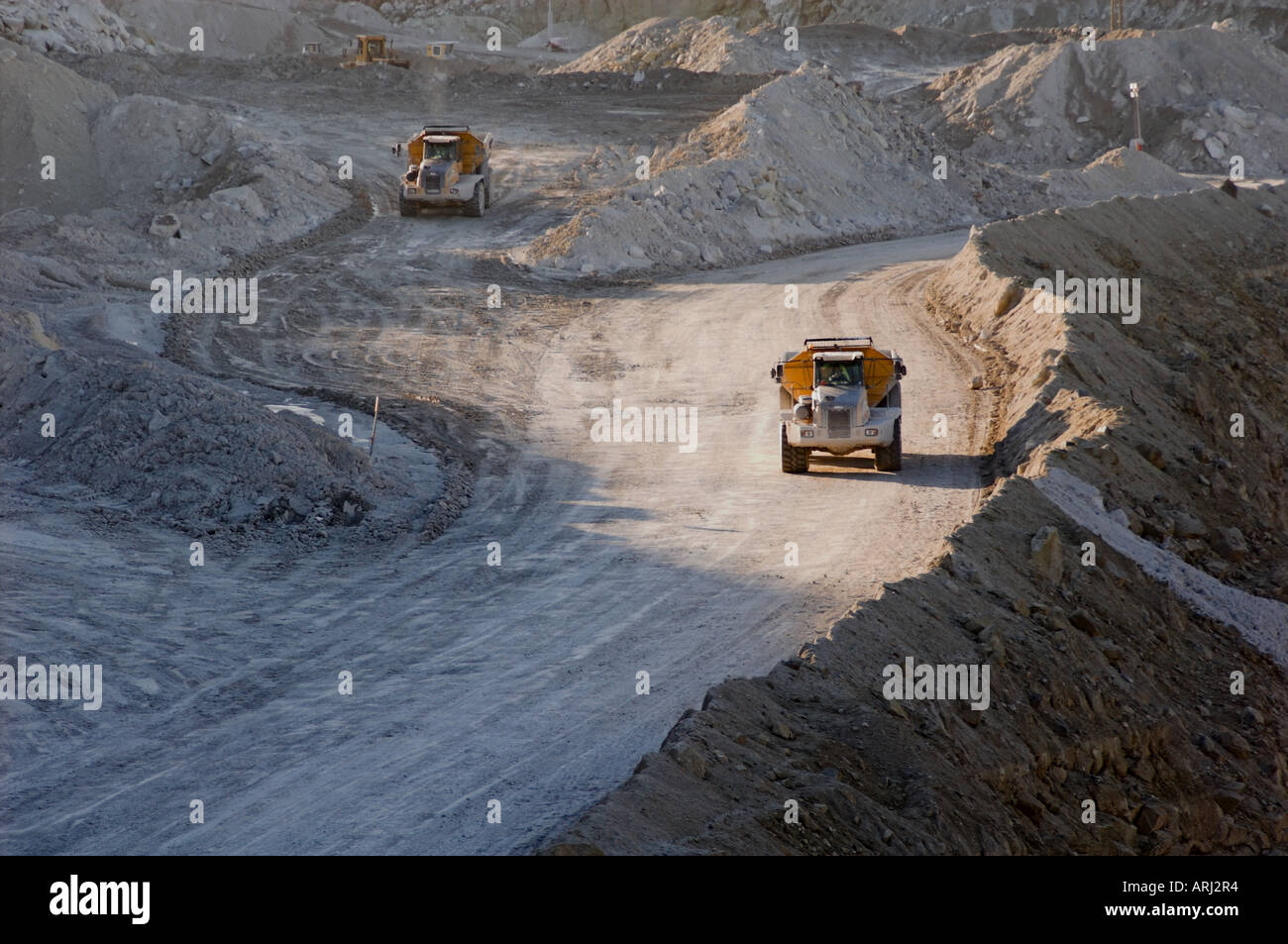 China clay mining industry cornwall UK Stock Photo