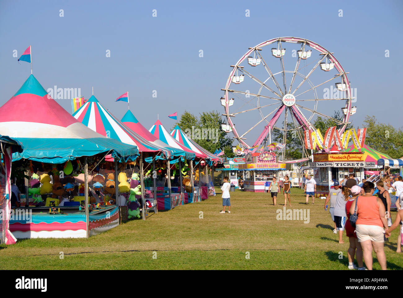 Small town carnival Goodells Michigan MI Stock Photo 9179545 Alamy