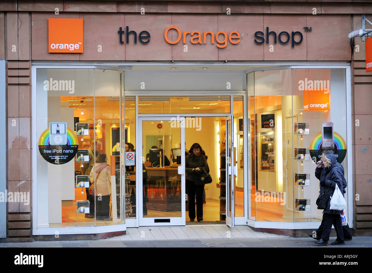 Glasgow High Street Shops The Orange Shop Mobile Phones