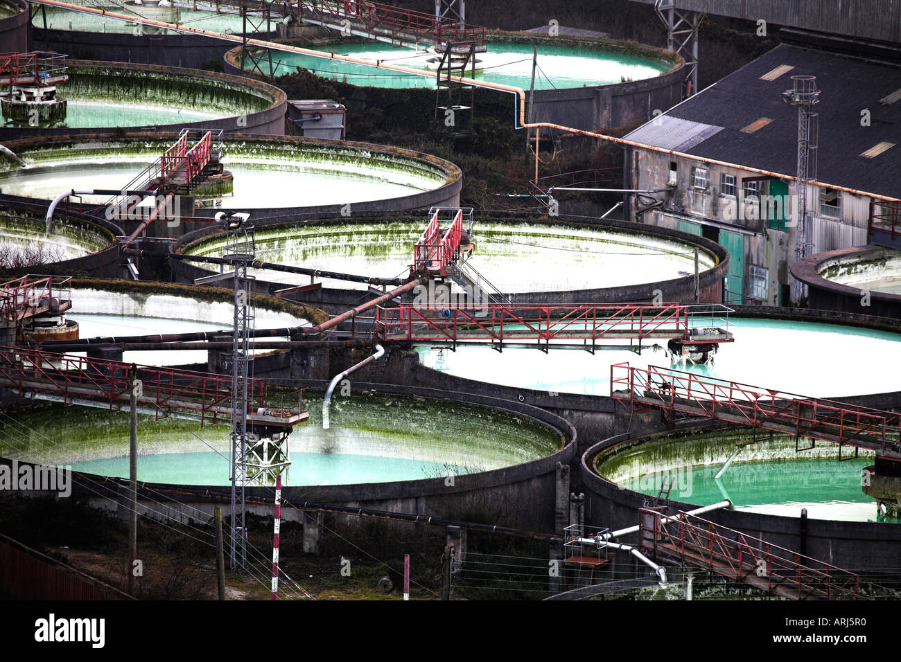 China clay mining industry Cornwall UK Stock Photo Alamy