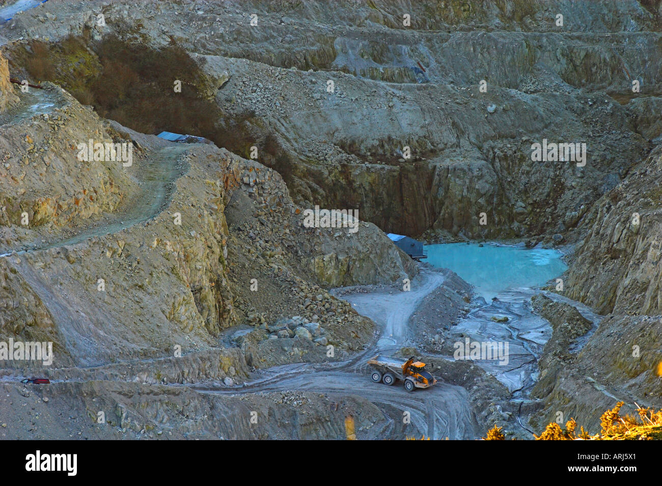 China clay mining industry Cornwall UK Stock Photo Alamy
